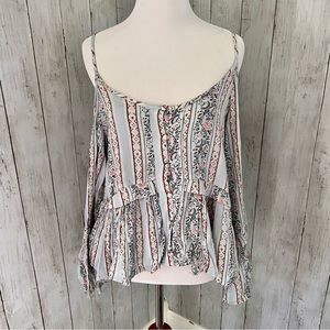 American Eagle Cold Shoulder Blouse J2